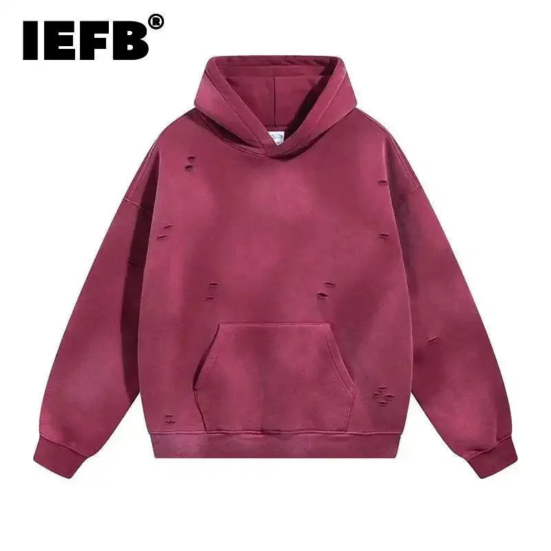 Trendy Ink-Splash Hoodie Set